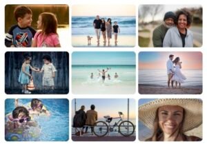 Lot de 9 Magnets paysages - 90x60mm