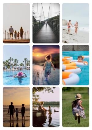 Lot de 9 Magnets portraits - 60x90mm