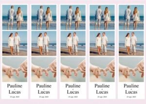 Lot de 5 Faire-part - 54x190mm