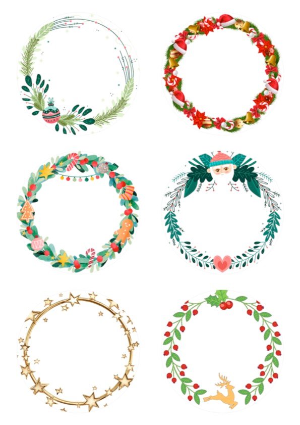 Lot de 6 Boules de Noël - 85mm