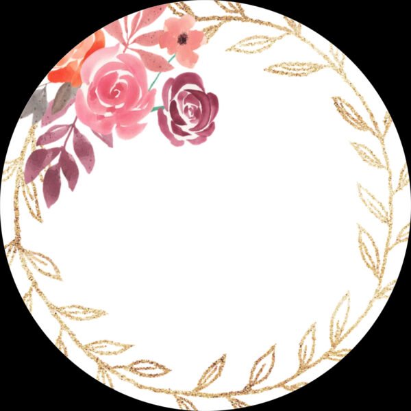 Lot de 6 Faire part ronds - 85mm