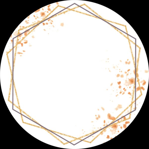 Lot de 6 Faire part ronds - 85mm