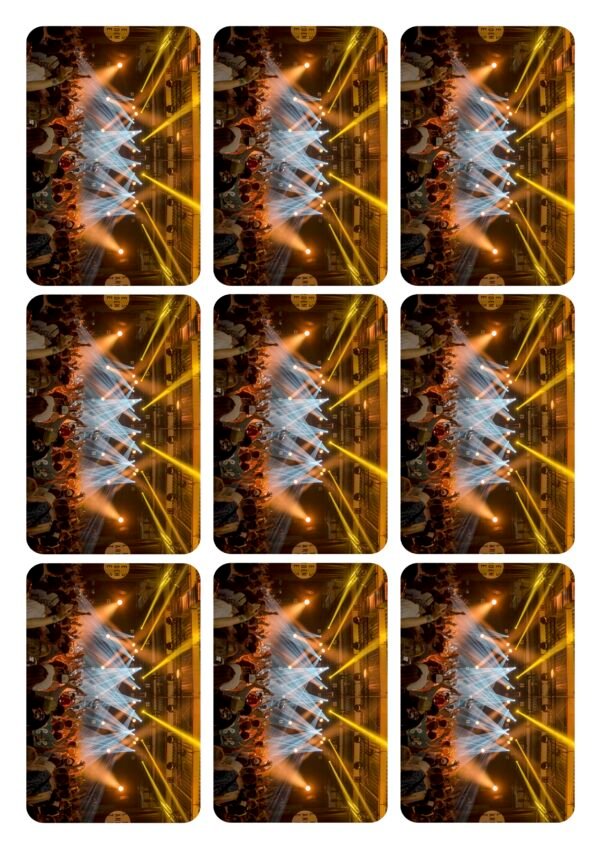 Lot de 9 Magnets paysages identiques - 90x60mm