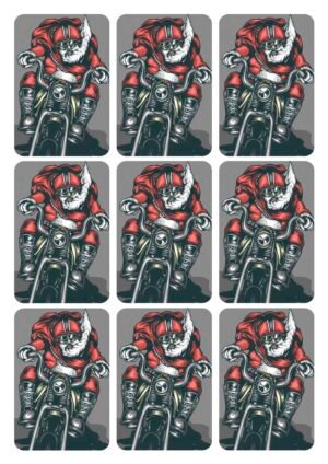 Lot de 9 Magnets portraits identiques - 60x90mm