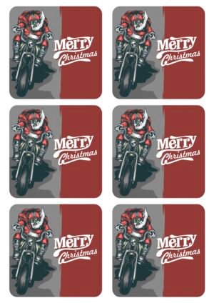 Lot de 6 Magnets carrés identiques - 90x90mm